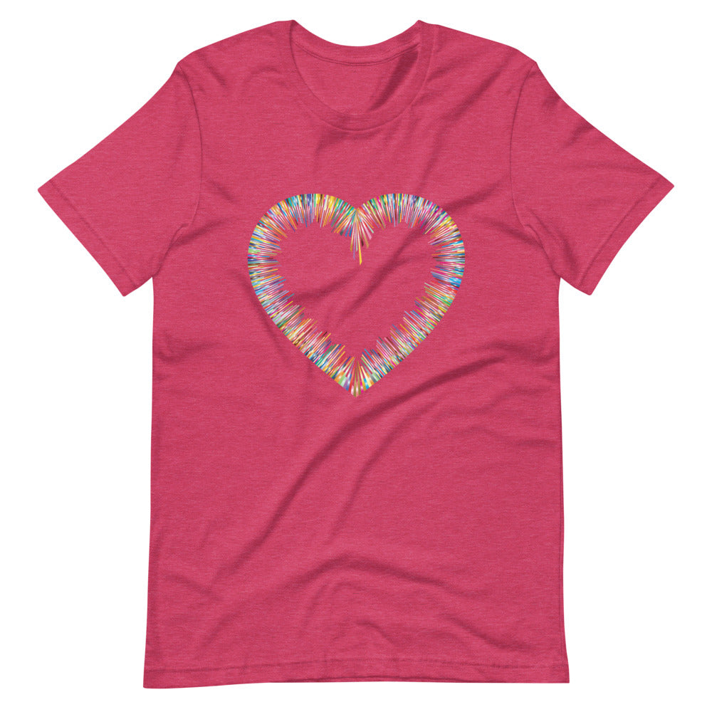 Heather Raspberry Bella & Canva T-Shirt