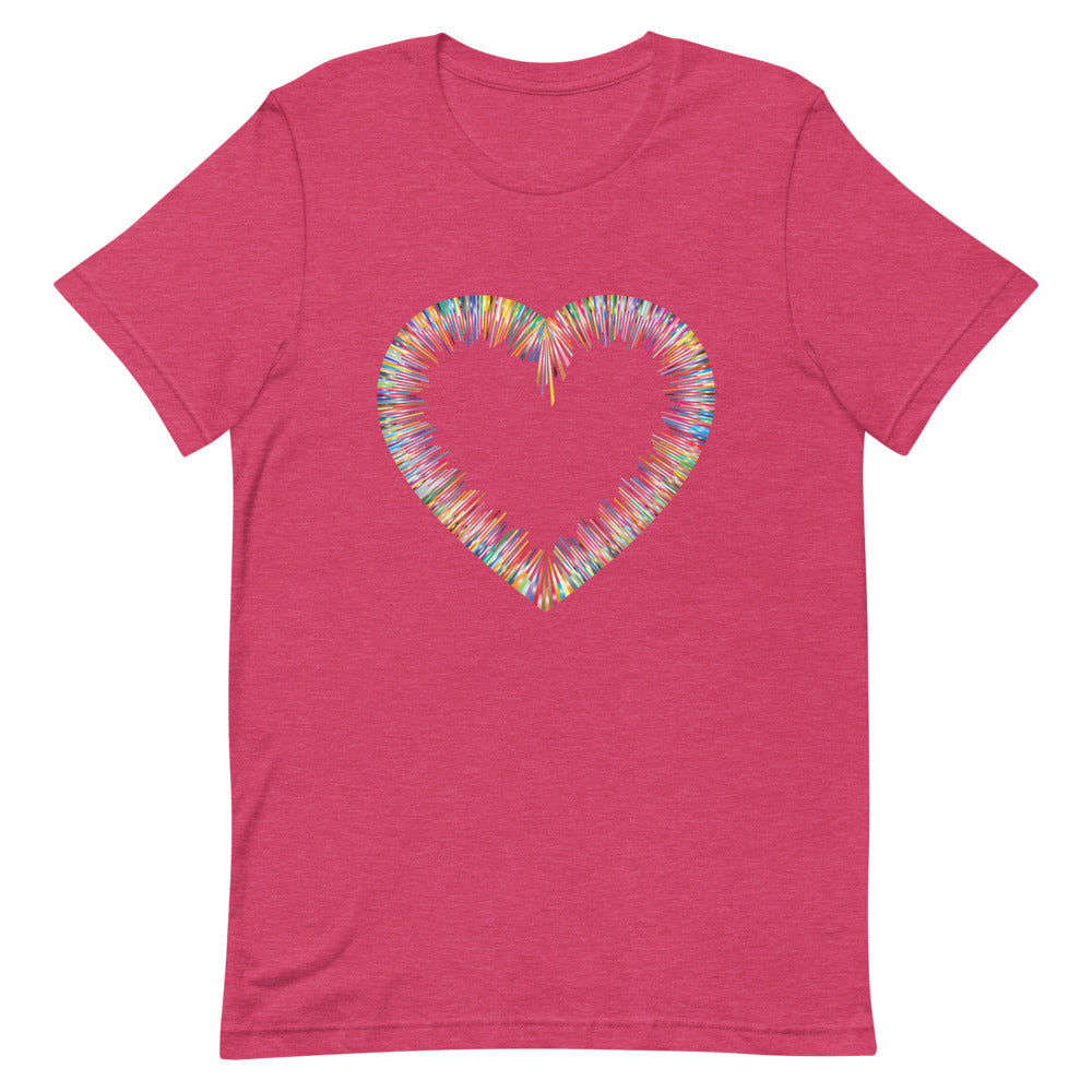 Heather Raspberry Bella & Canva T-Shirt