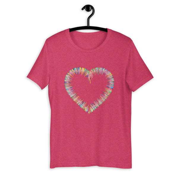 Heather Raspberry Bella & Canva T-Shirt