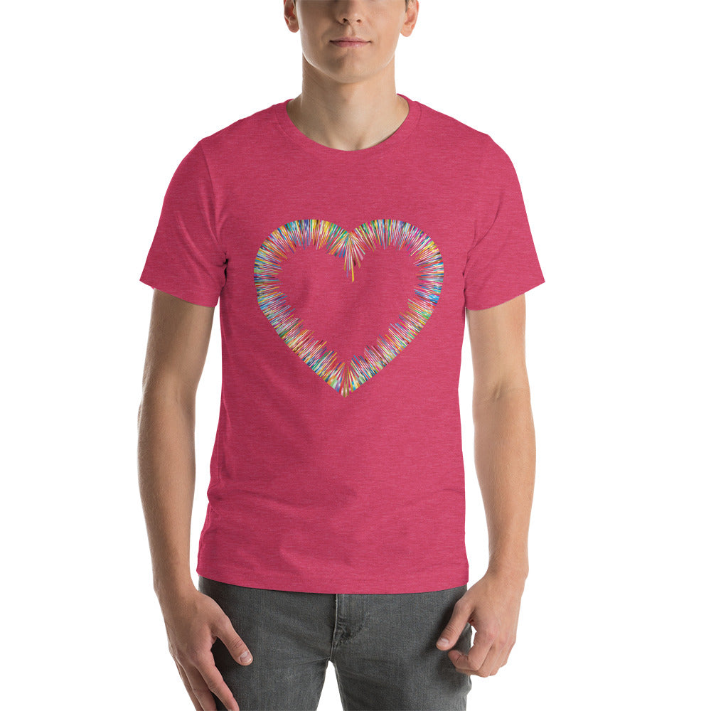 Heather Raspberry Bella & Canva T-Shirt