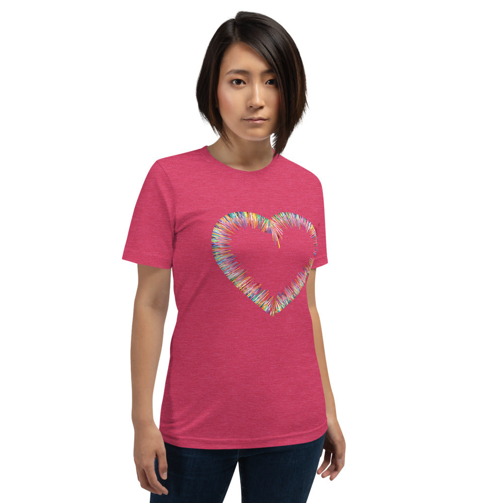 Heather Raspberry Bella & Canva T-Shirt