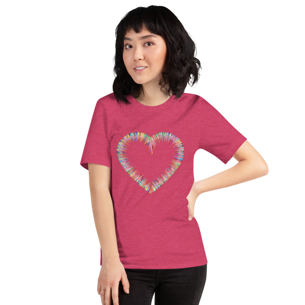 Heather Raspberry Bella & Canva T-Shirt