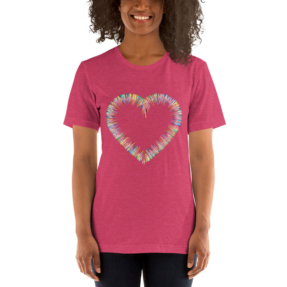 Heather Raspberry Bella & Canva T-Shirt