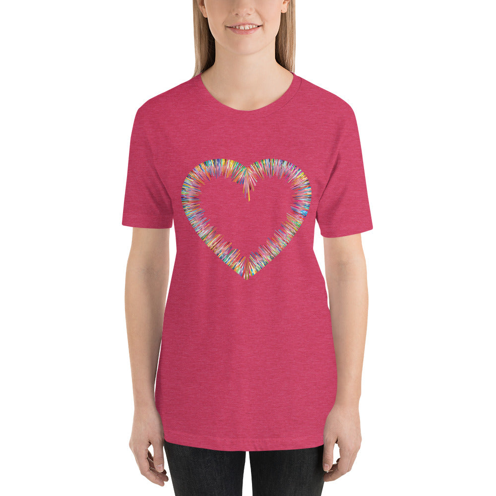 Heather Raspberry Bella & Canva T-Shirt