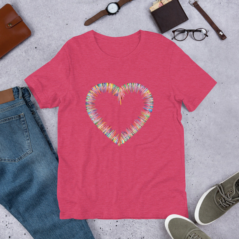 Heather Raspberry Bella & Canva T-Shirt