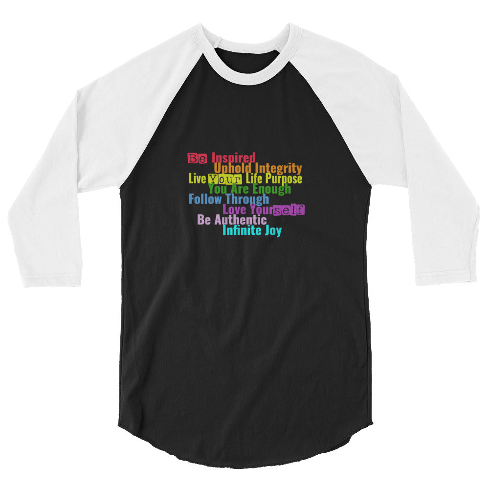 Be Inspired Sleeve Raglan Shirt