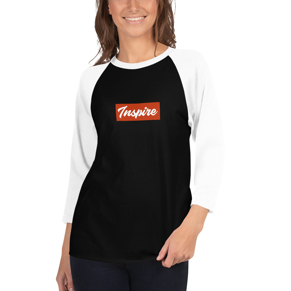 Inspire 3/4 sleeve raglan shirt