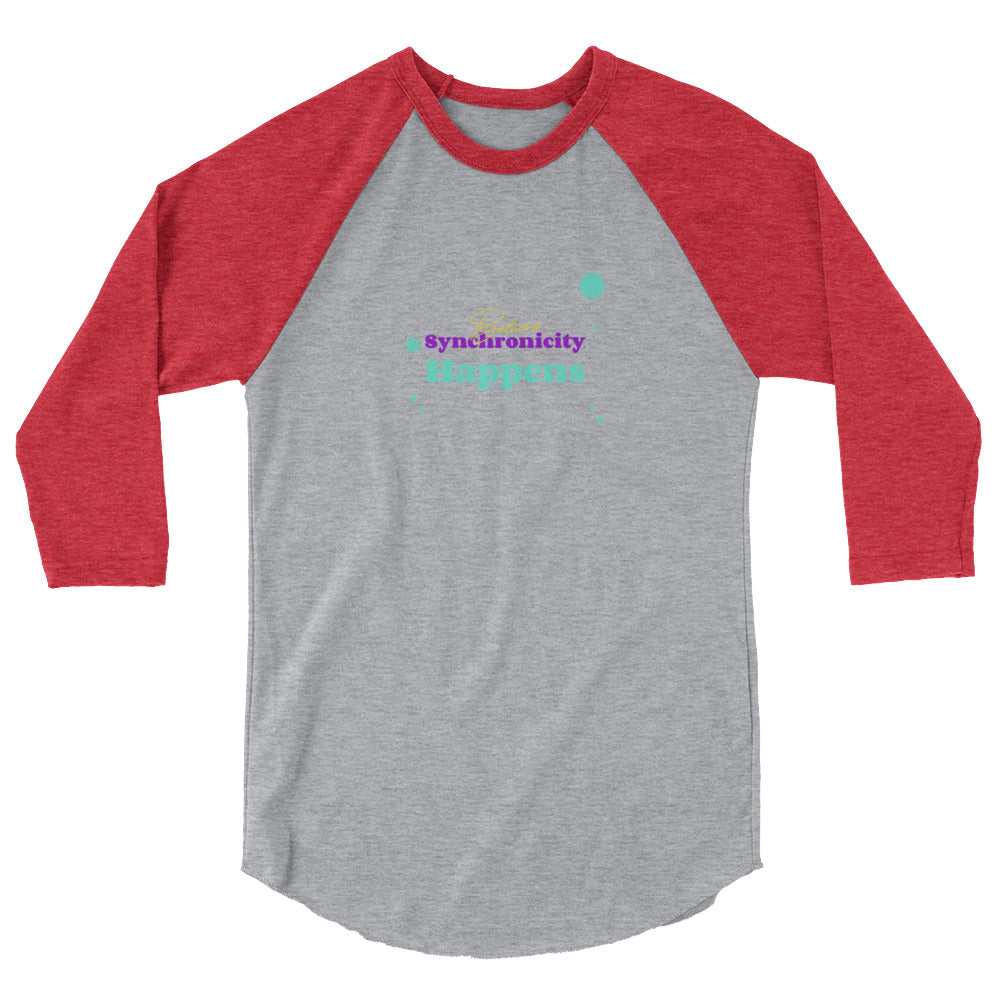 Believe Synchronicity 3/4 sleeve raglan shirt