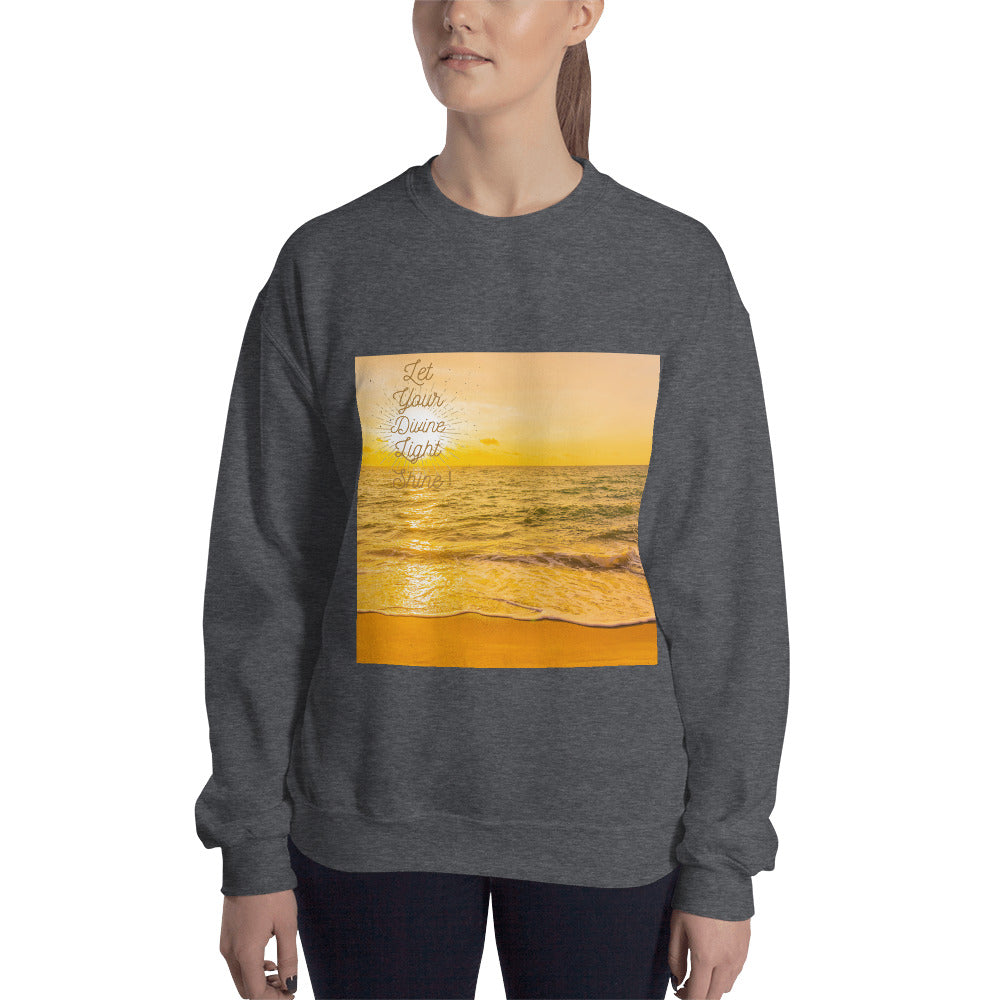 Let your Divine Light Shine Unisex Sweatshirt for women's