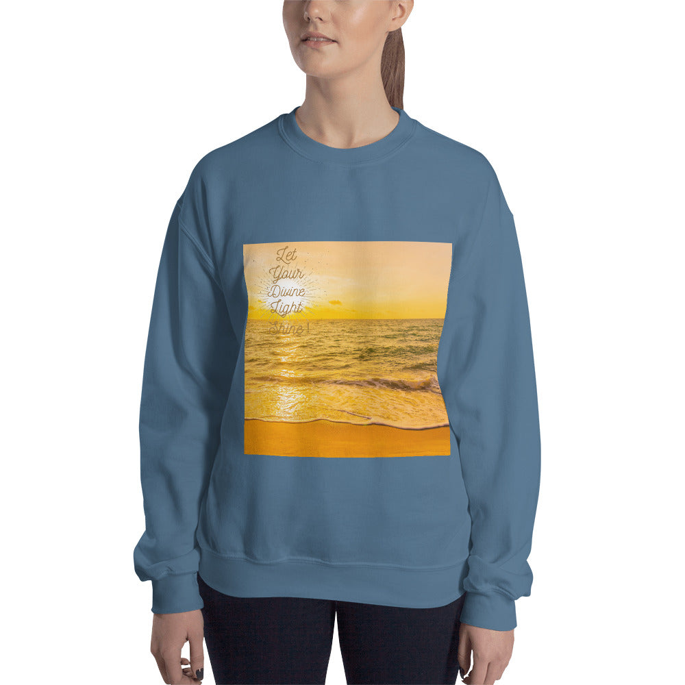 Let your Divine Light Shine Unisex Sweatshirt for women's