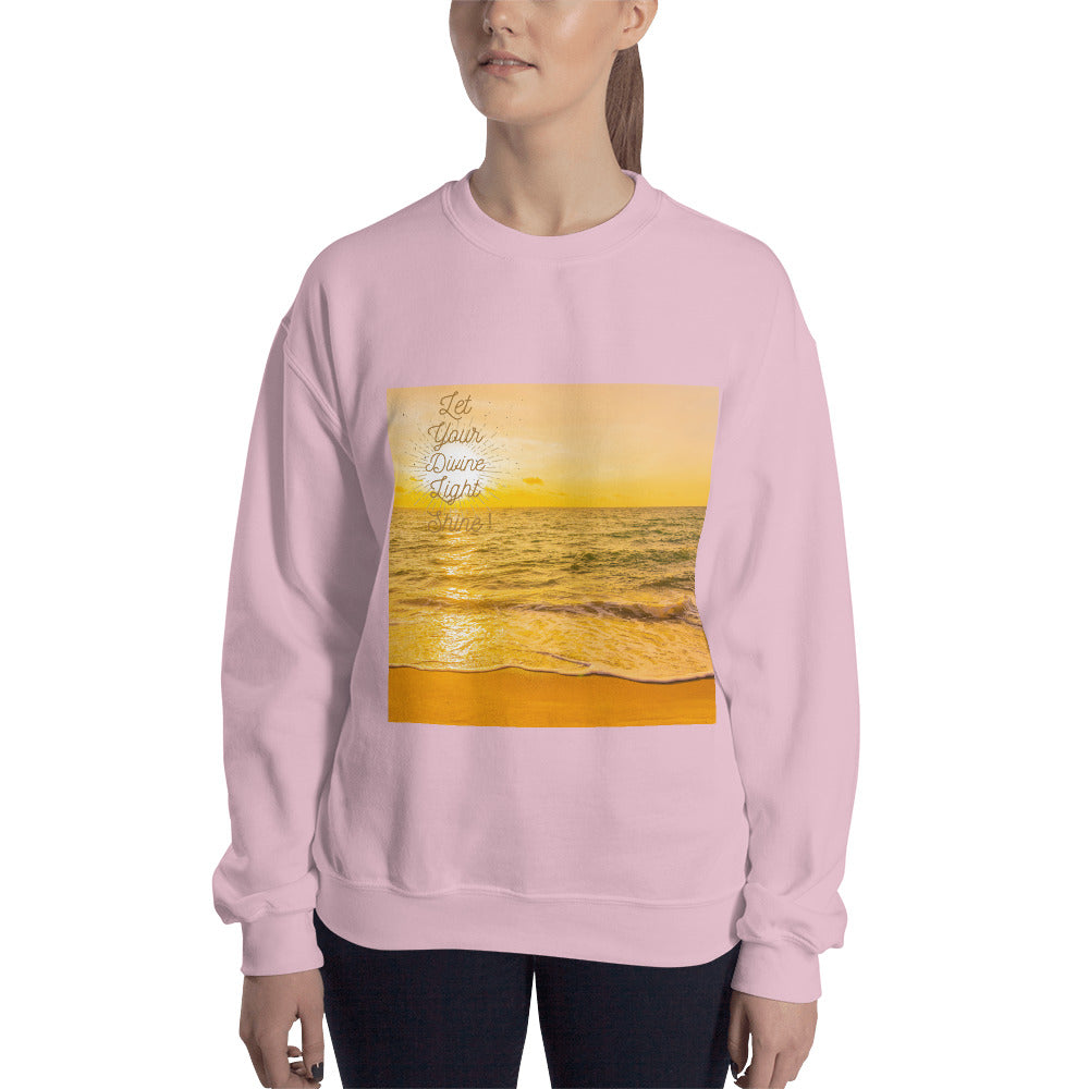 Let your Divine Light Shine Unisex Sweatshirt for women's