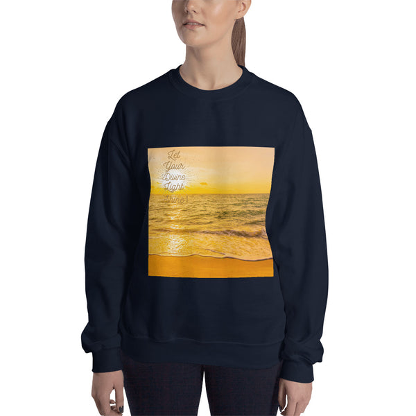 Let your Divine Light Shine Unisex Sweatshirt for women's