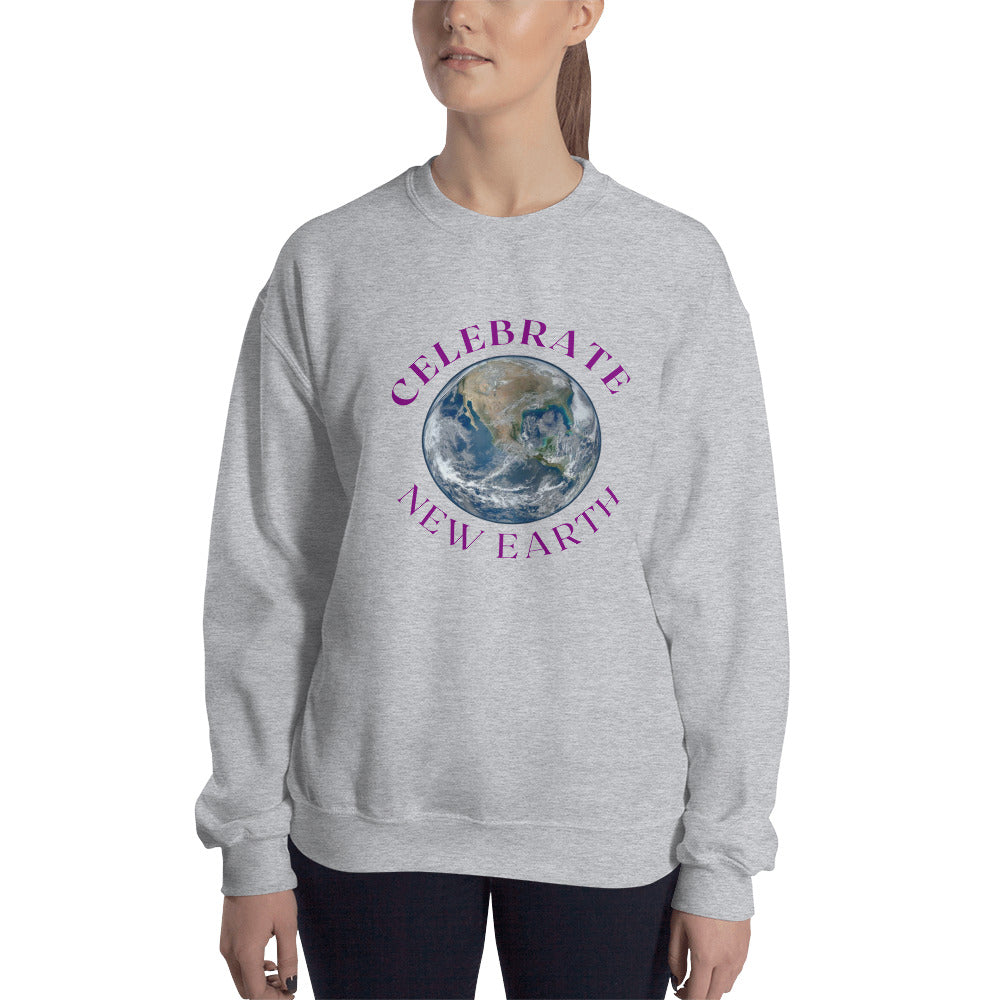 Celebrate New Earth Unisex Sweatshirt for women's