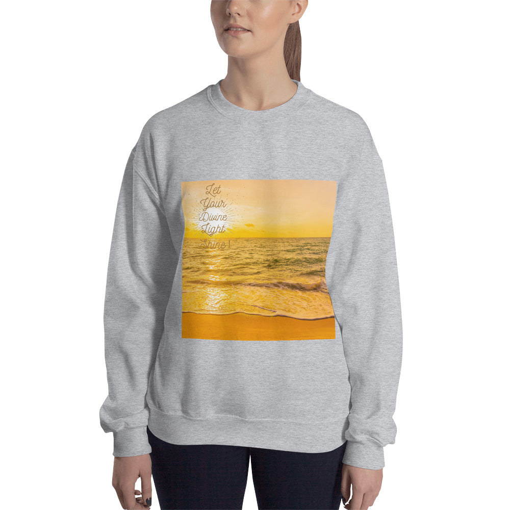 Let your Divine Light Shine Unisex Sweatshirt for women's