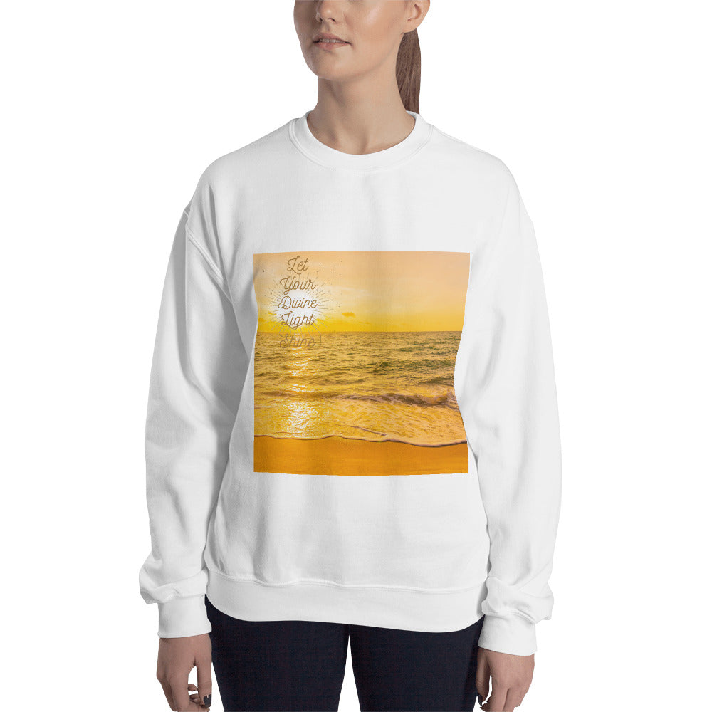 Let your Divine Light Shine Unisex Sweatshirt for women's