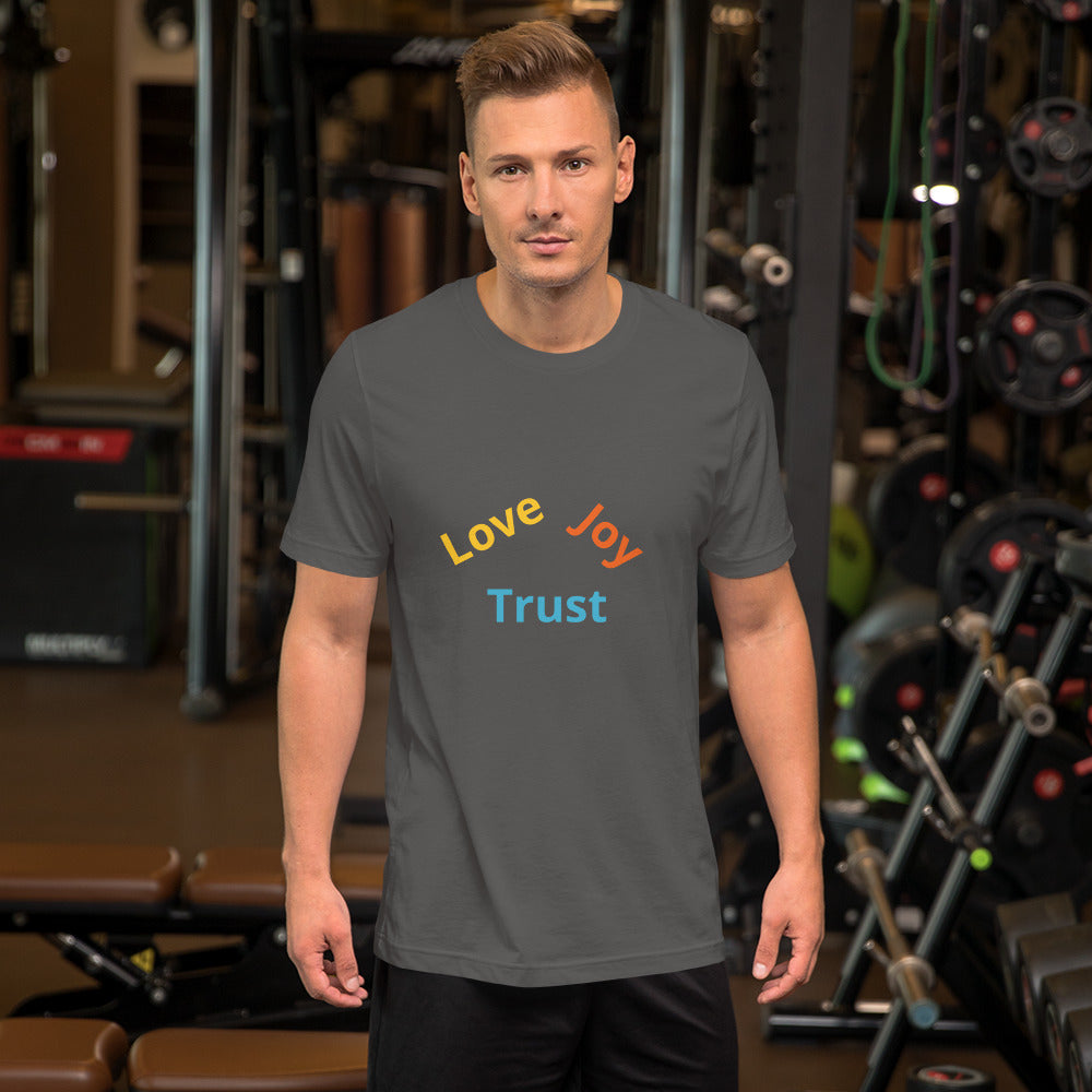 Love Joy Trust Mens Short-Sleeve Unisex T-Shirt