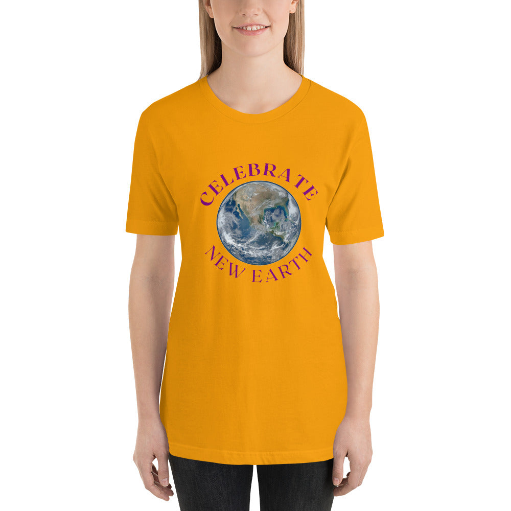 Celebrate New Earth Short-Sleeve Unisex T-Shirt for women''s