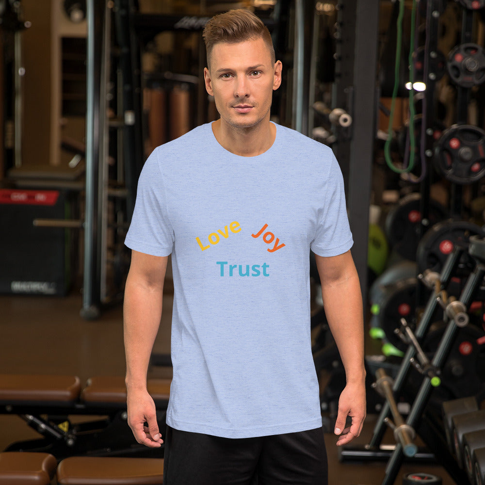 Love Joy Trust Mens Short-Sleeve Unisex T-Shirt