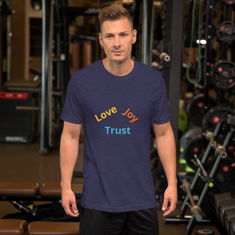 Love Joy Trust Mens Short-Sleeve Unisex T-Shirt