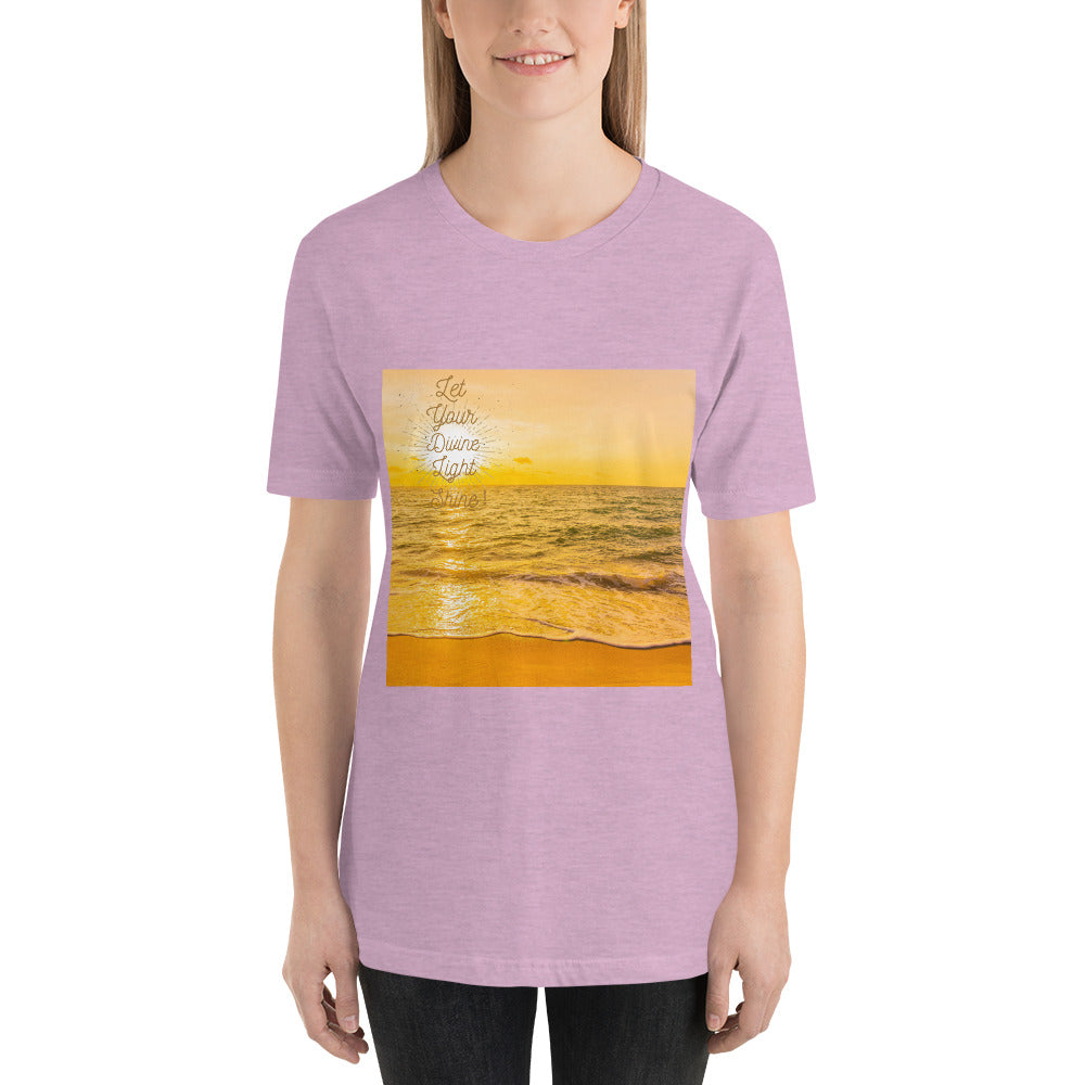 Let your Divine Light Shine Short-Sleeve Unisex T-Shirt for women's