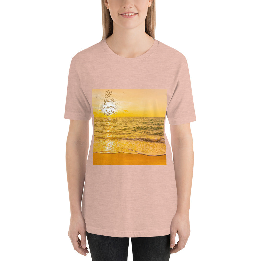 Let your Divine Light Shine Short-Sleeve Unisex T-Shirt for women's