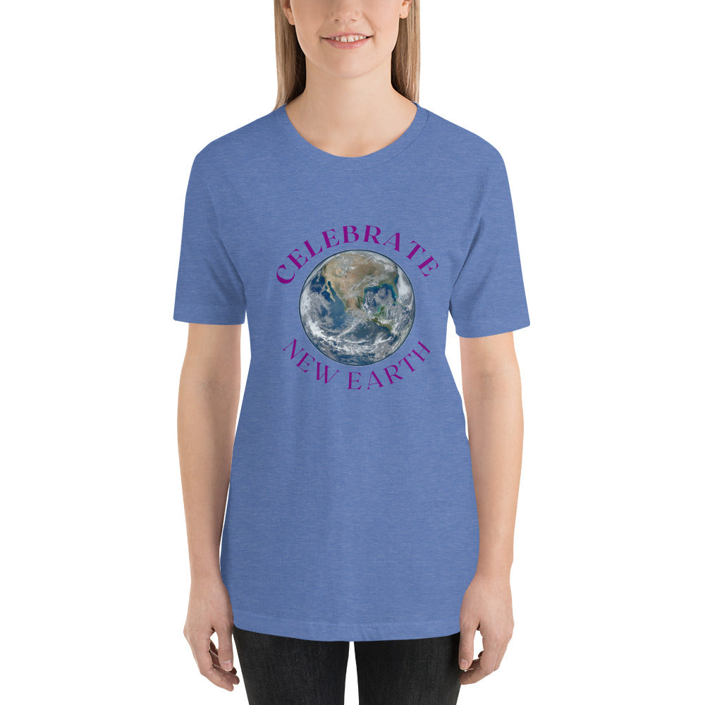 Celebrate New Earth Short-Sleeve Unisex T-Shirt for women''s