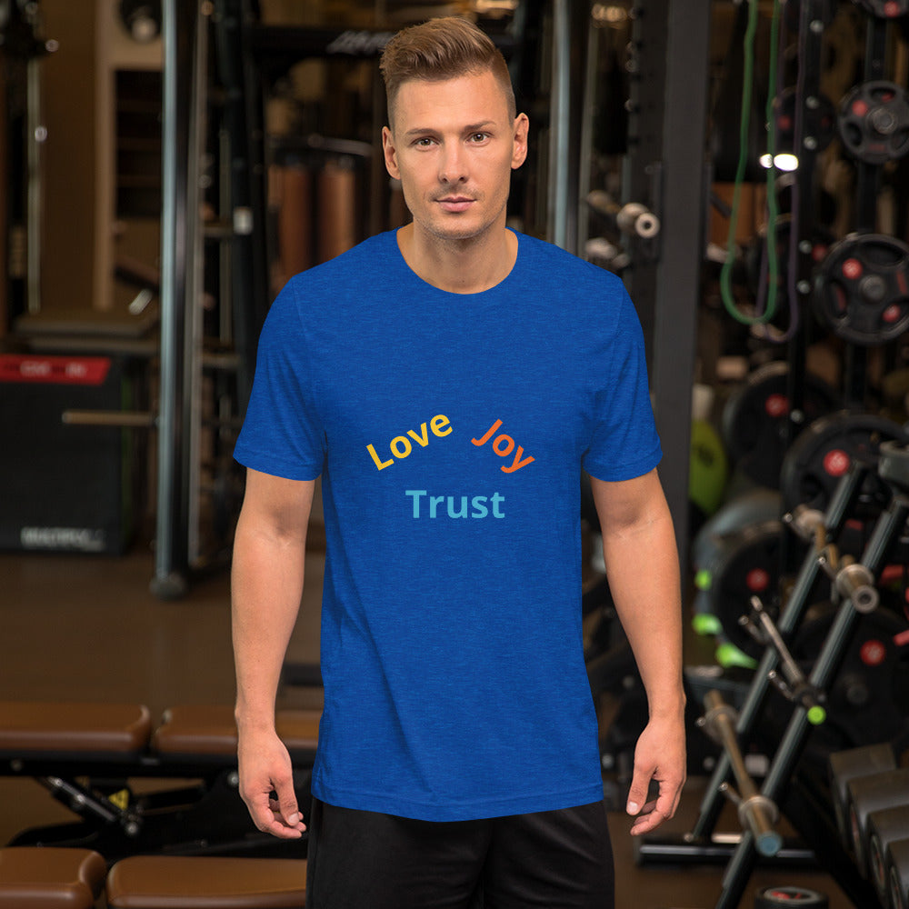 Love Joy Trust Mens Short-Sleeve Unisex T-Shirt