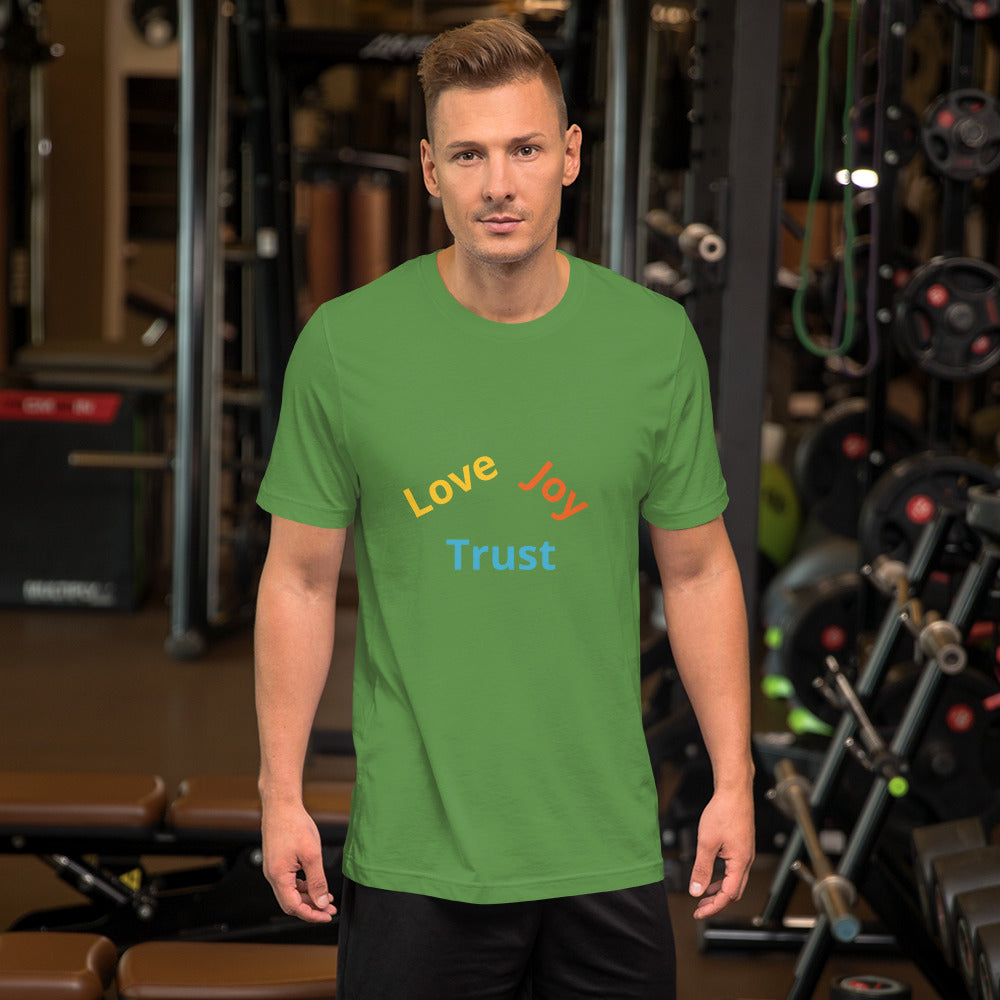 Love Joy Trust Mens Short-Sleeve Unisex T-Shirt