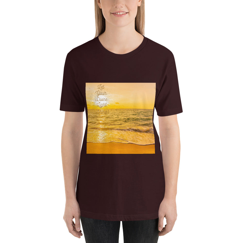 Let your Divine Light Shine Short-Sleeve Unisex T-Shirt for women's