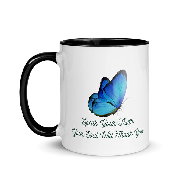 Speak Your Truth Mug with Color Inside